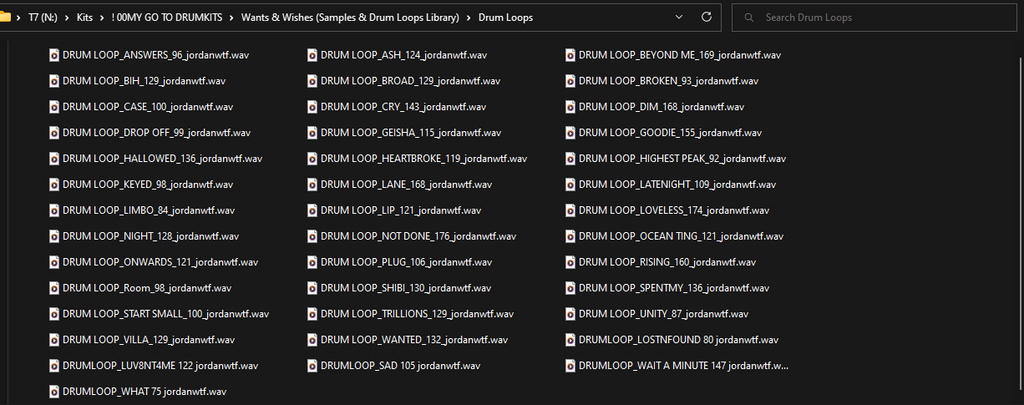 Wants & Wishes (Samples & Drum Loops Library)