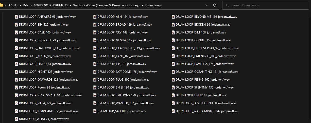 Wants & Wishes (Samples & Drum Loops Library)