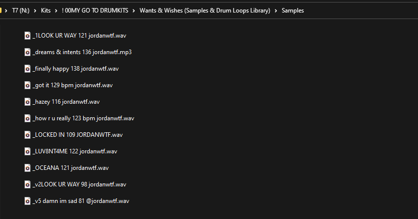 Wants & Wishes (Samples & Drum Loops Library)